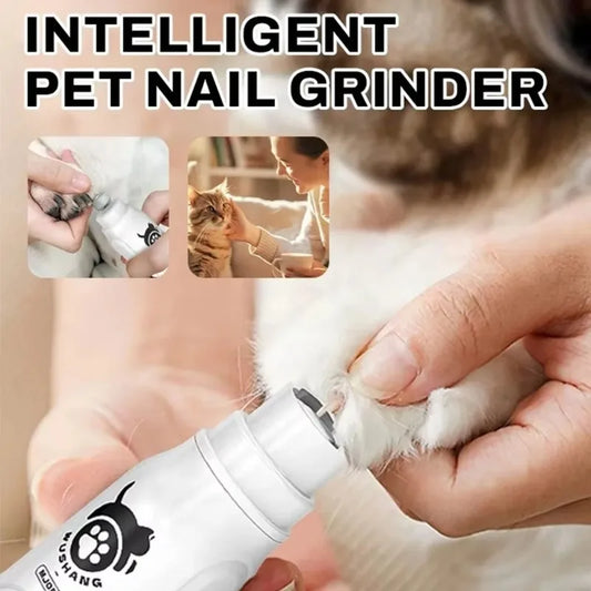 The grinder held against a cat's claw