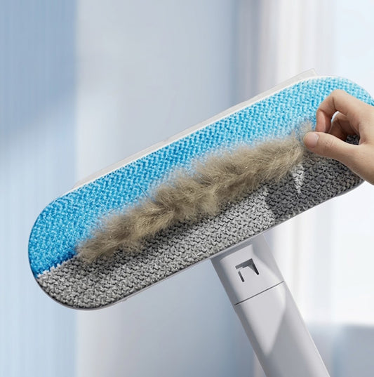 Long-Handle Pet Hair Remover: Reusable, No Sticky Tape to Replace