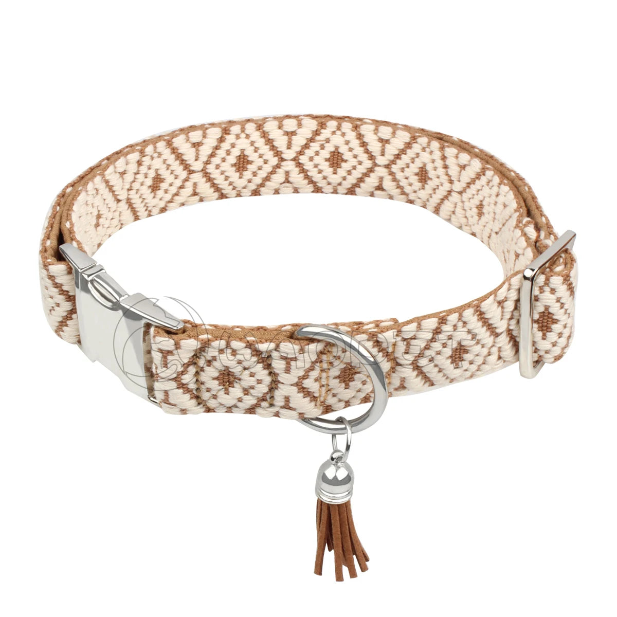 The collar shown fastened