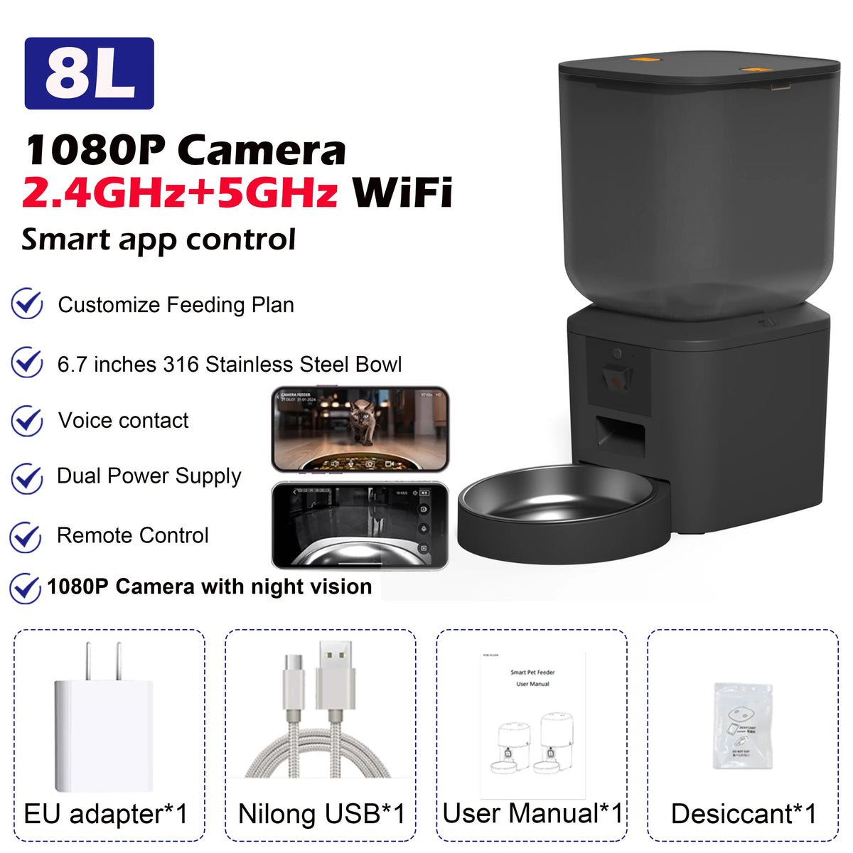 What is in the box for the dual-band single-bowl model