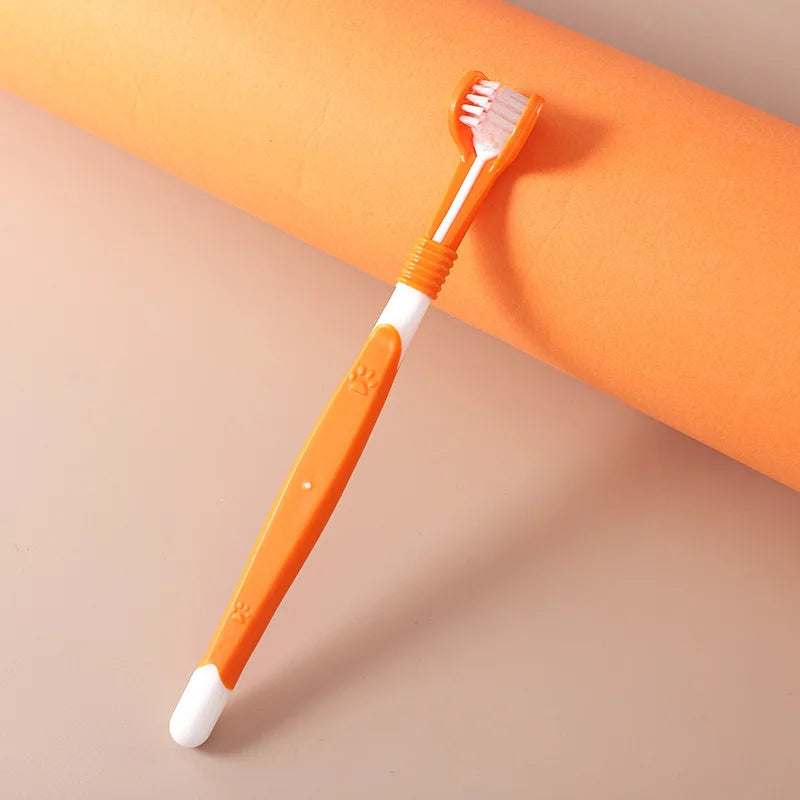Single orange toothbrush