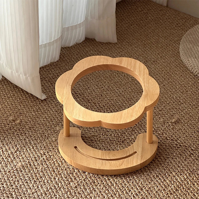The wooden stand on its own