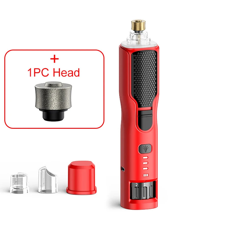 The kit with one spare grinding head