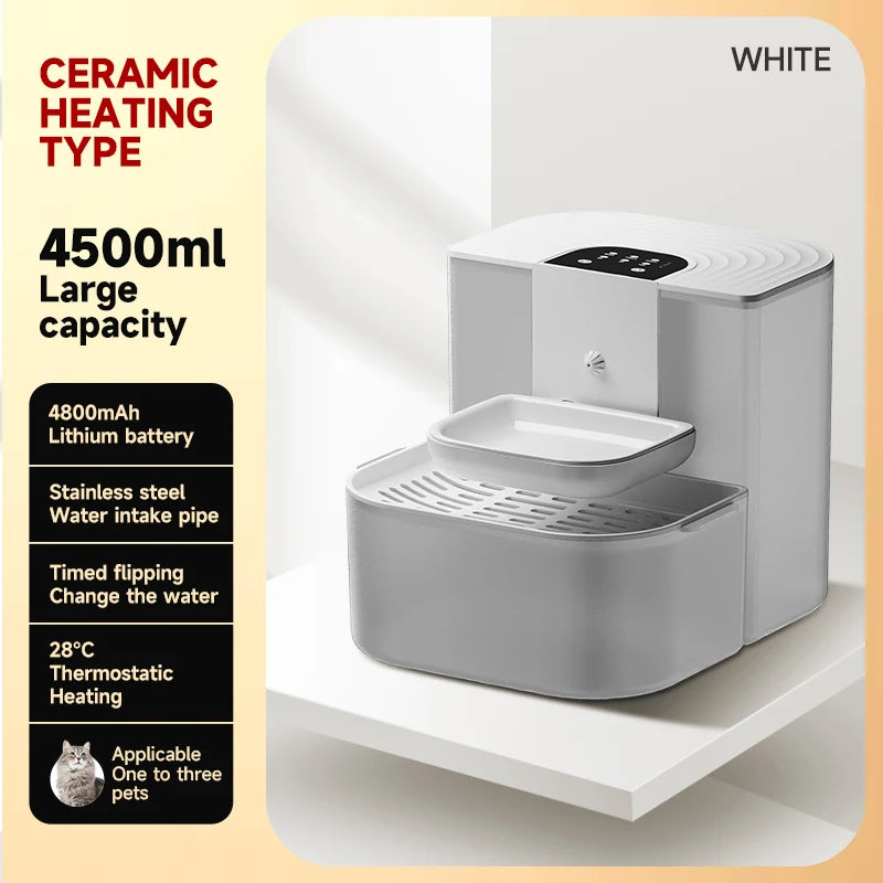 Heated version in white, 4800 mAh, with 28 degree thermostatic heating