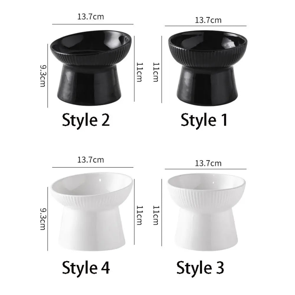 Size guide for the four fluted pedestal bowl styles