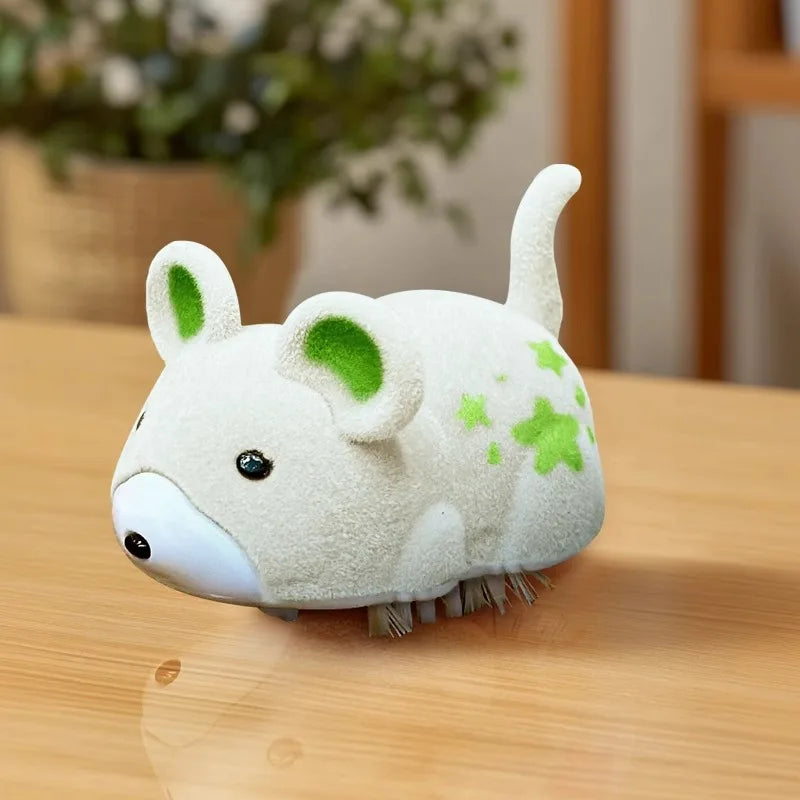 The green electric mouse toy with green markings