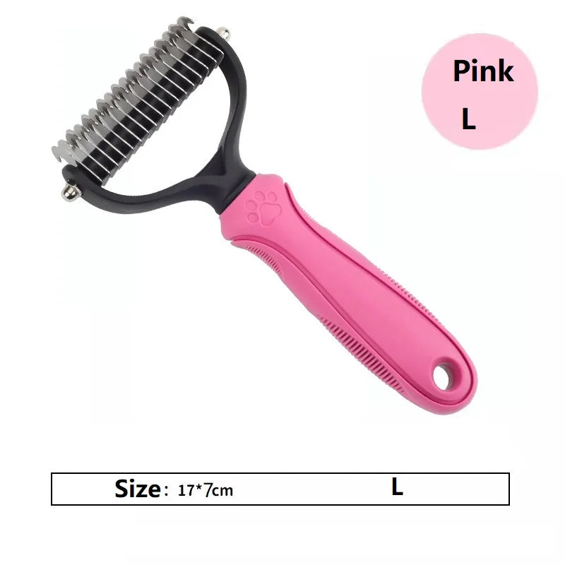 The pink rake seen from the side
