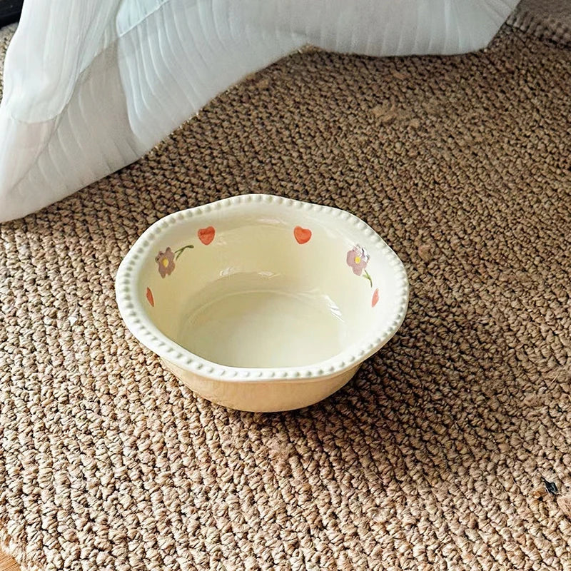 Ceramic bowl with confetti dots