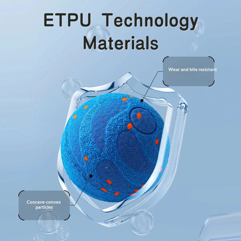 The textured E-TPU shell shown against a clear shield graphic