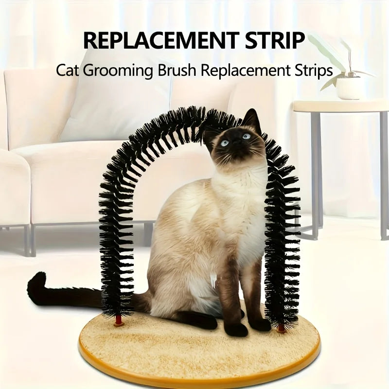 The replacement strips shown against an arch groomer