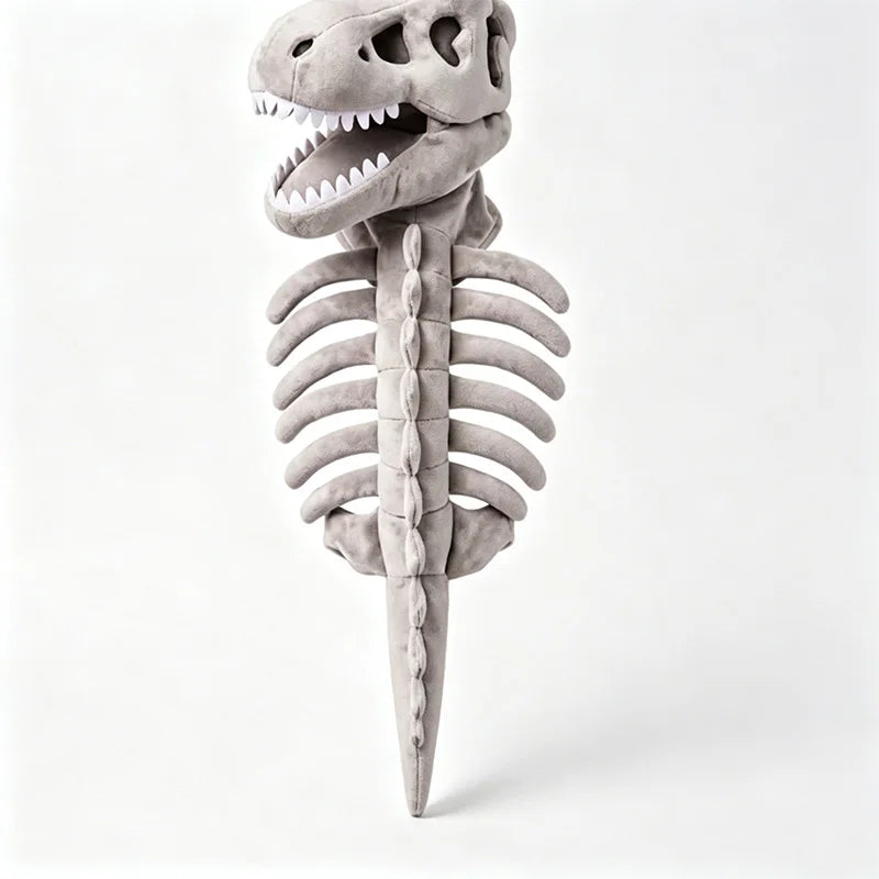 The grey T-rex skeleton costume