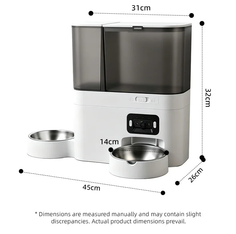 Measurements: 31 cm wide, 26 cm deep and 32 cm tall, 45 cm wide with the bowls