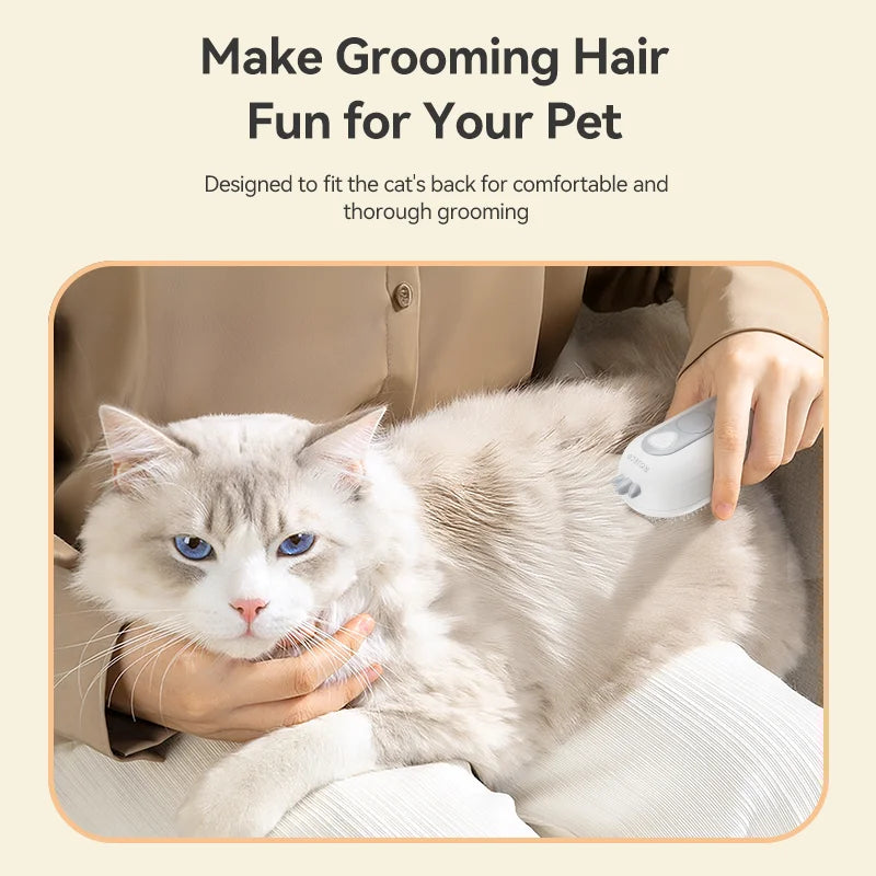 A dog being groomed on a table